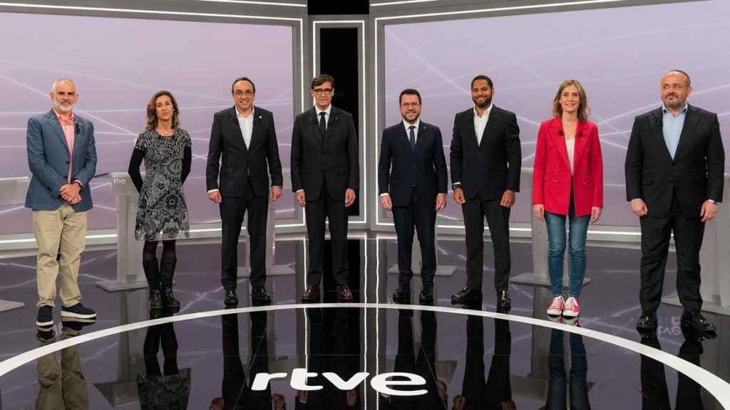 Los candidatos a las elecciones del 12M en el debate de RTVE