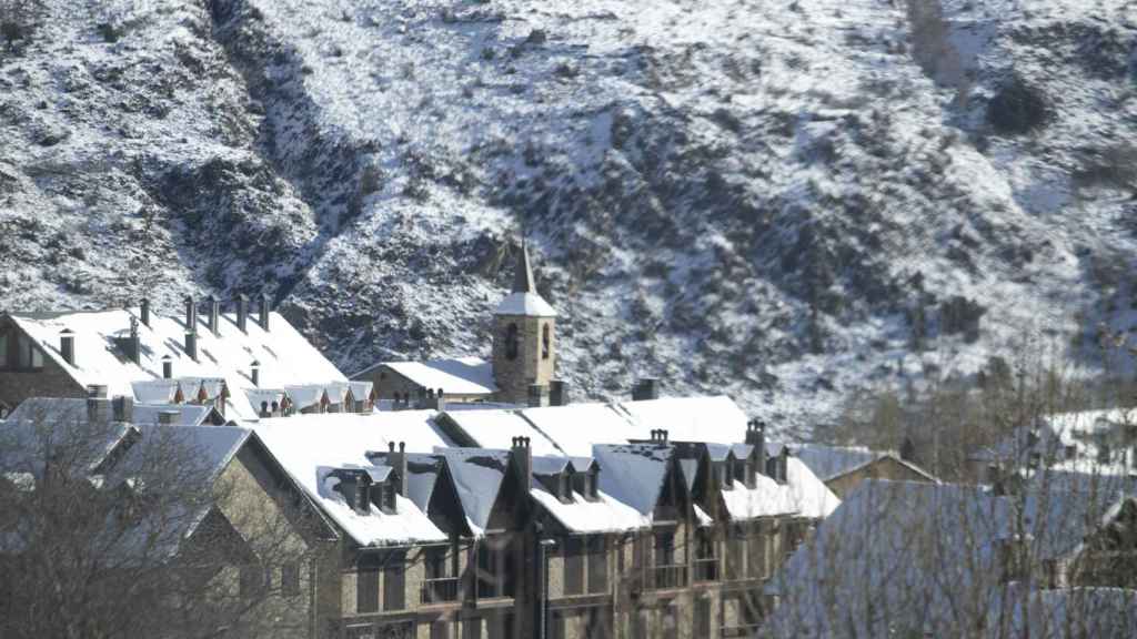 Nevada en Esterri d'Àneu (Lleida)