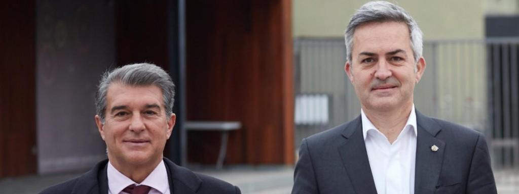 Joan Laporta (i) y Víctor Font (d), los candidatos a presidir el Barça