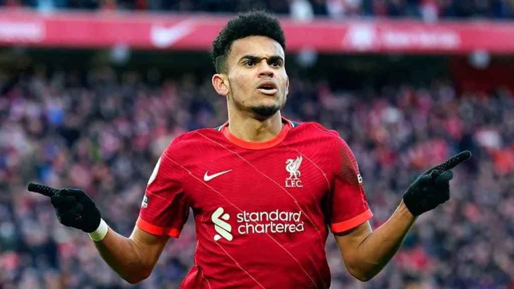 Luis Díaz, extremo colombiano del Liverpool que interesa al Barça