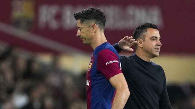 Lewandowski sale sustituido en el partido del Barça contra la Real Sociedad