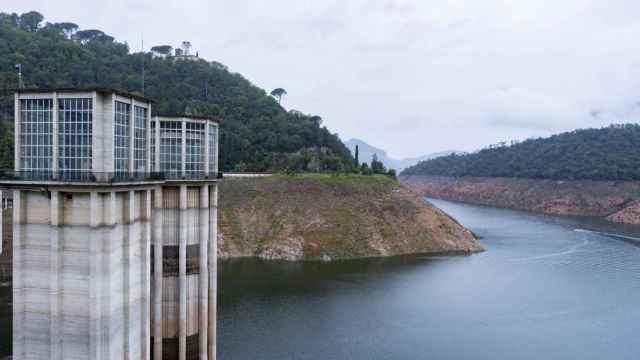 Vista general del Pantano de Sau el 14 de mayo de 2024 tras semanas de lluvias
