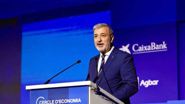 Jaume Collboni, durante su discurso del Cercle d'Economia
