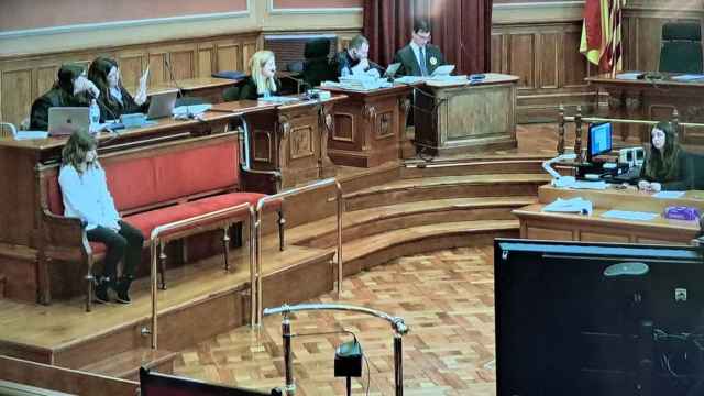 Cristina, la acusada de matar a su hija en Sant Joan Despí, en sede judicial