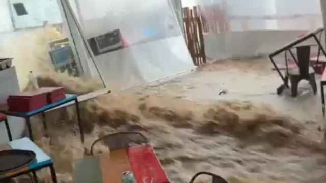 Riada en la terraza del restaurante Toc a Mar