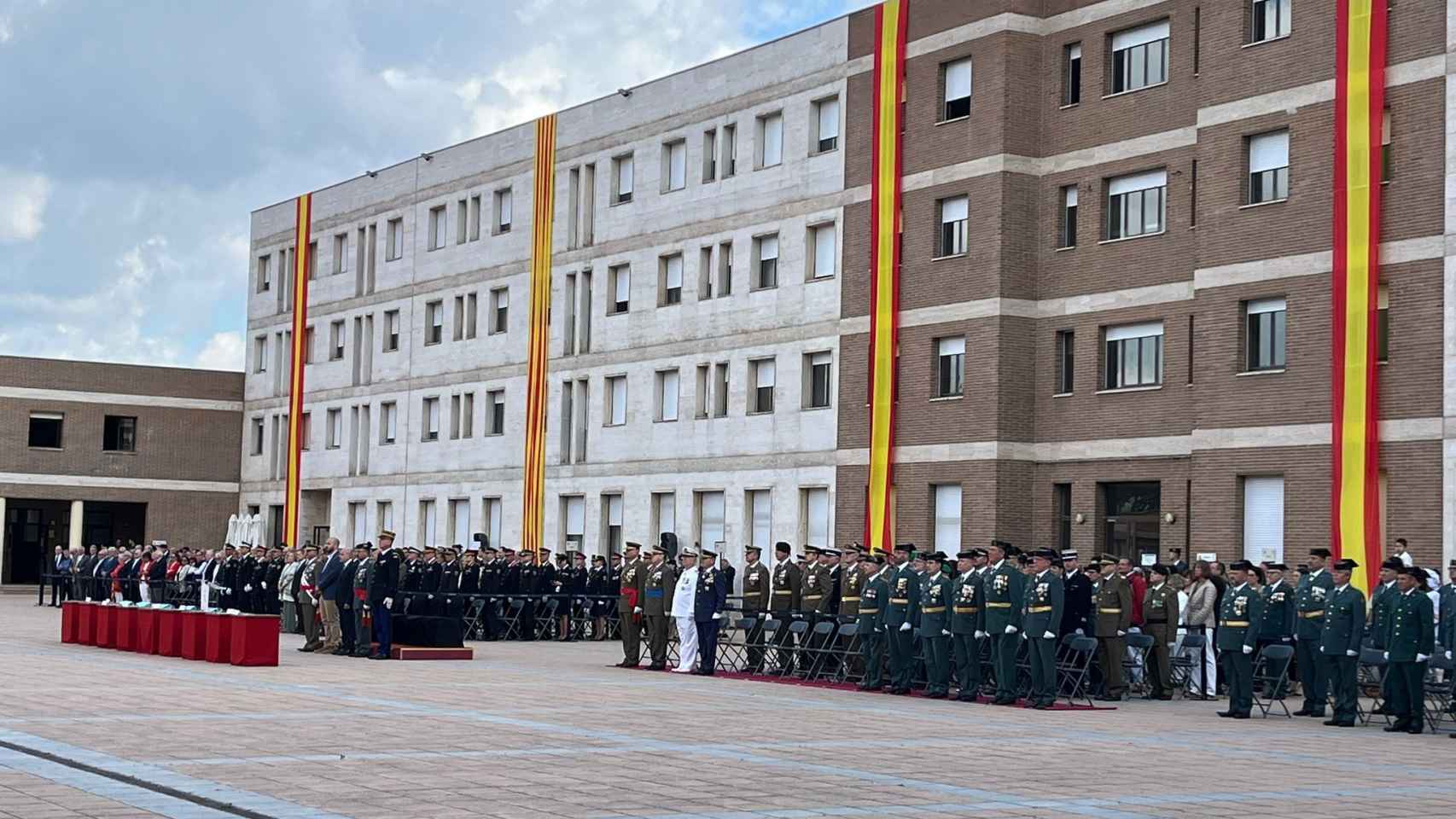 El acto en la Comandancia de la Guardia Civil de hoy