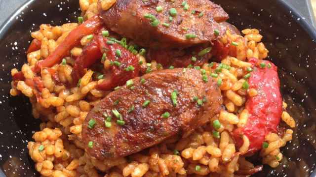 Arroz con butifarra del perol