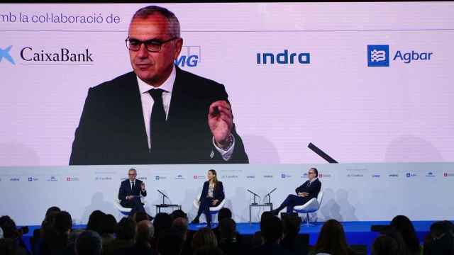 De izquierda a derecha: Marc Puig, vocal de la Junta Directiva del Cercle d’Economia; Simone Bagel-Trah, Presidenta del Comité de Accionistas y el Consejo de Supervisión de Henkel y Ermenegildo Zegna, Presidente y CEO del Grupo Zegna