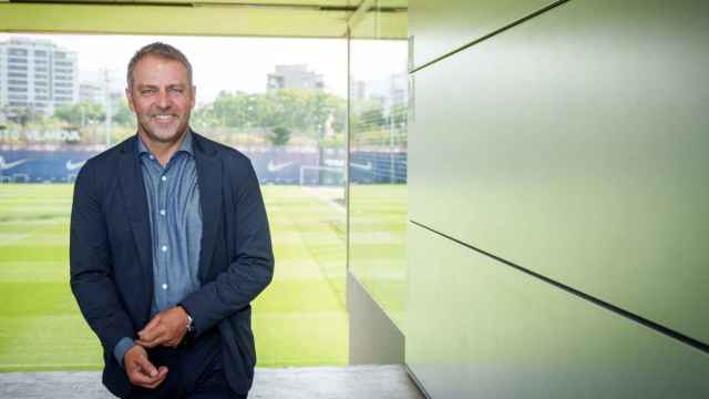 Hansi Flick, en la Ciudad Deportiva del Barça