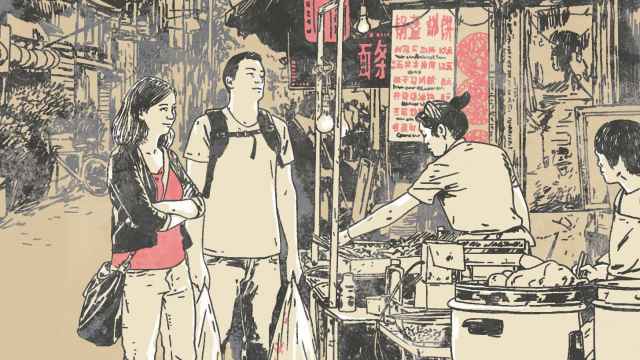 Una escena del cómic de Marc Morera, 'Dos dumplings'