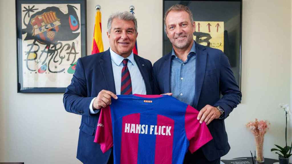 Joan Laporta presenta Hansi Flick com a entrenador del Barça