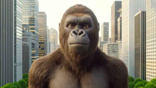 Imagen de un orangután generado con IA