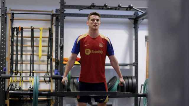 Gavi se recupera de la lesión de cruzados en la Ciutat Esportiva