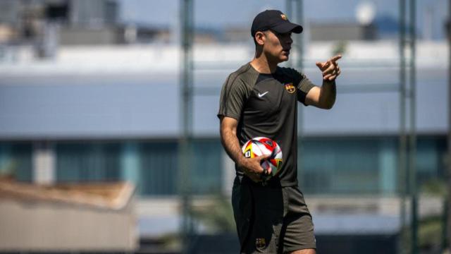 Rafa Márquez dirige al Barça B antes de la final de los playoffs