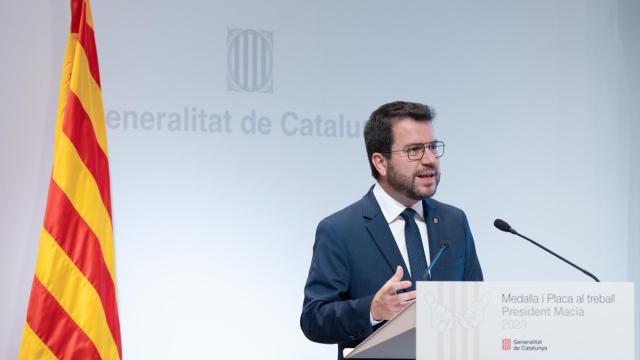 El presidente de la Generalitat, Pere Aragonès