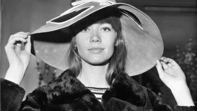 La cantautora, modelo y actriz Françoise Hardy