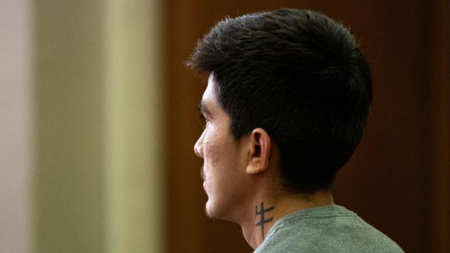 Brian Raimundo, el acusado de intento de asesinato y violación a una adolescente en Igualada, durante un juicio en la Audiencia de Barcelona, a 17 de junio de 2024, en Barcelona