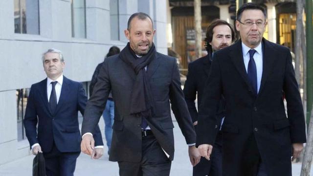 Sandro Rosell y Bartomeu, en una imagen de archivo
