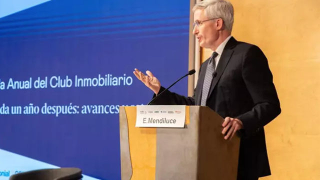 Mendiluce durante su intervención