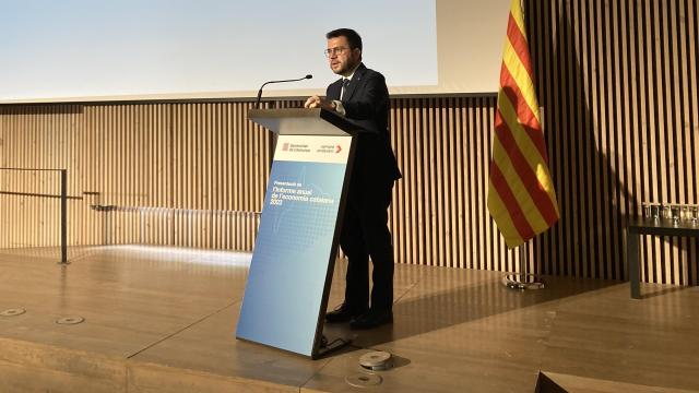 El presidente en funciones de la Generalitat, Pere Aragonès