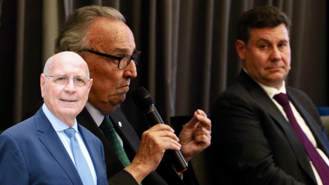 Jaume Llopis, Joan Gaspart y Eduard Romeu en un fotomontaje