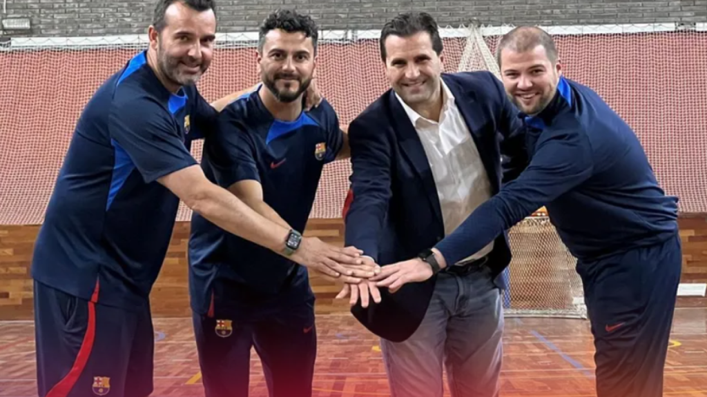 David Cáceres, entrenador del Barça de hockey