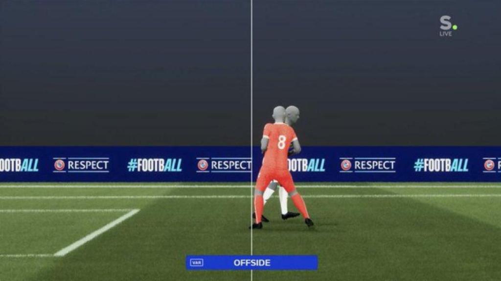 Fuera de juego de Dinamarca frente a Alemania