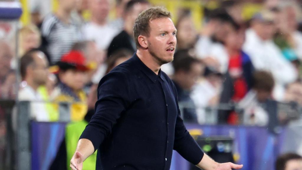Julian Nagelsmann, entrenador d'Alemanya, en un partit de l'Eurocopa