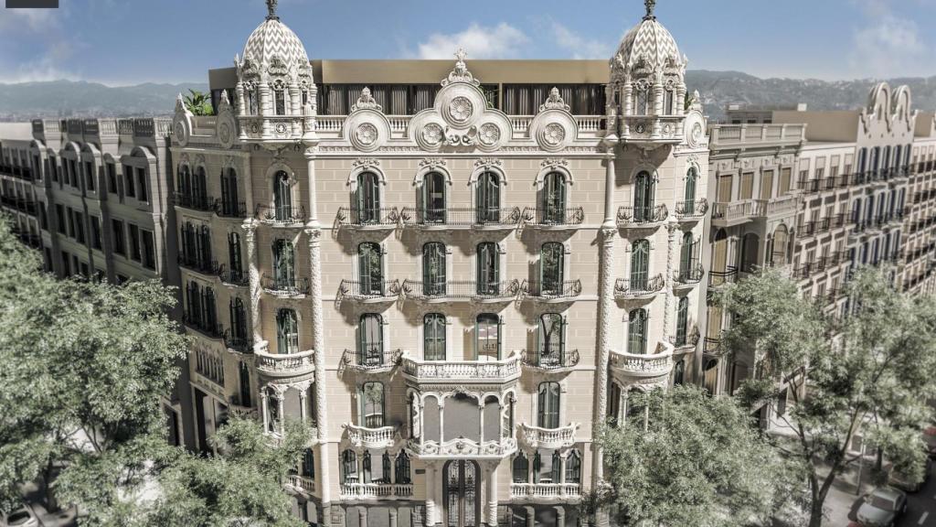 Recreación digital de la histórica Casa Enric Llorens de Barcelona