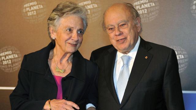 Marta Ferrusola, junto a Jordi Pujol