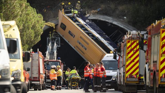 El espectacular accidente del autobús de la C-32