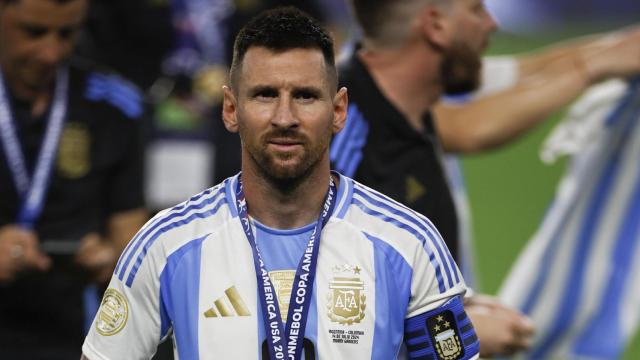 Leo Messi, durante la celebración de la Copa América 2024