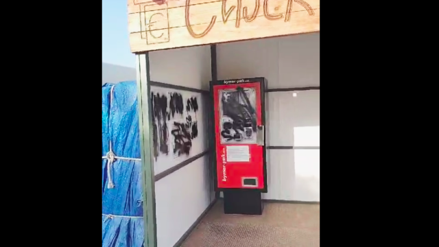 Imagen de los actos vandálicos en el 'caravaning' de Sant Pere Pescador