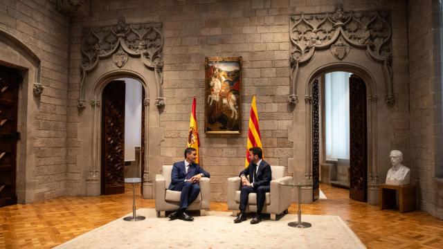 Pedro Sánchez y Pere Aragonès