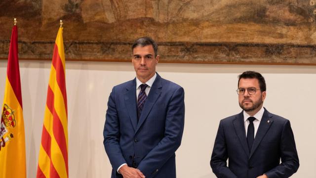 Pedro Sánchez y Pere Aragonès