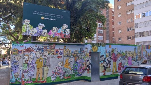 Imagen del terreno de Nuñez y Navarro en la confluencia de las calles Madrazo y Alfonso XII (Barcelona)