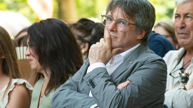 El expresidente de la Generalitat y líder de Junts, Carles Puigdemont