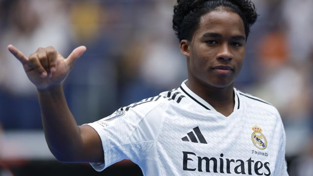 Endrick, en su presentación como nuevo jugador del Real Madrid