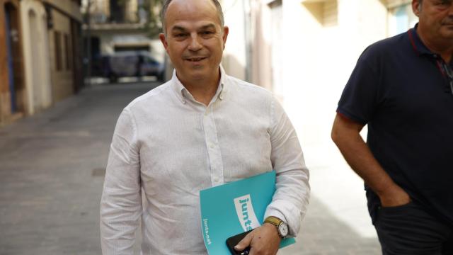El secretario general de Junts, Jordi Turull, a su llegada a una reunión de la ejecutiva de la formación posconvergente