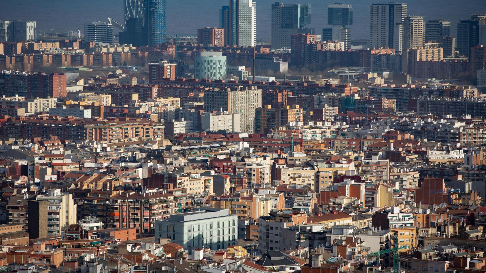 Panorámica de la ciudad de Barcelona