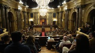 Josep Maria Jové interviene en el pleno de investidura en el Parlament de Catalunya