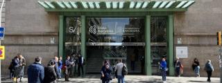 Acceso principal al recinto actual del Hospital Clínic Barcelona