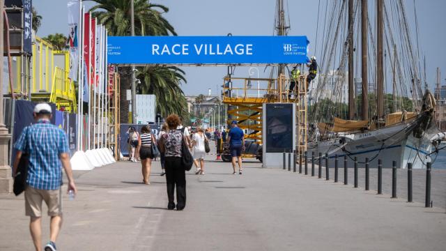 Imagen de un barco de la Copa América de Vela