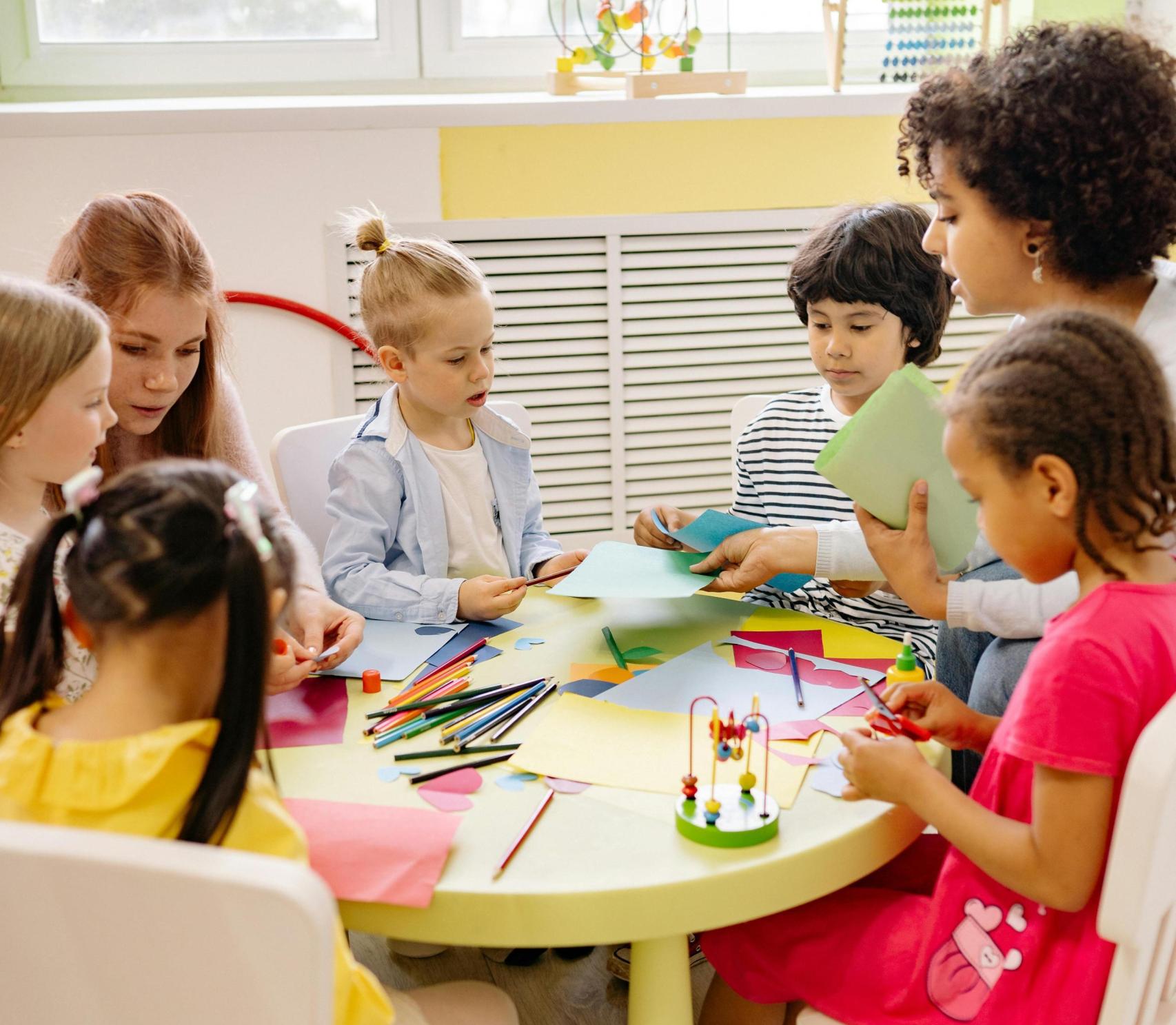 Niños en un colegio