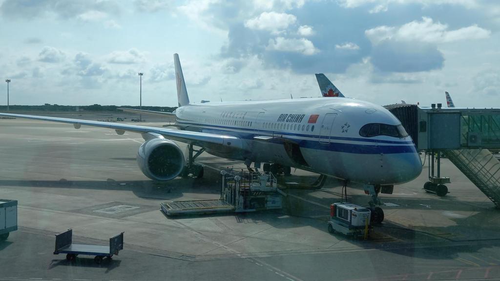 Imagen de un vuelo de Air China en Barcelona