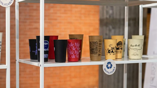 Imagen de un conjunto de vasos de Ecogots