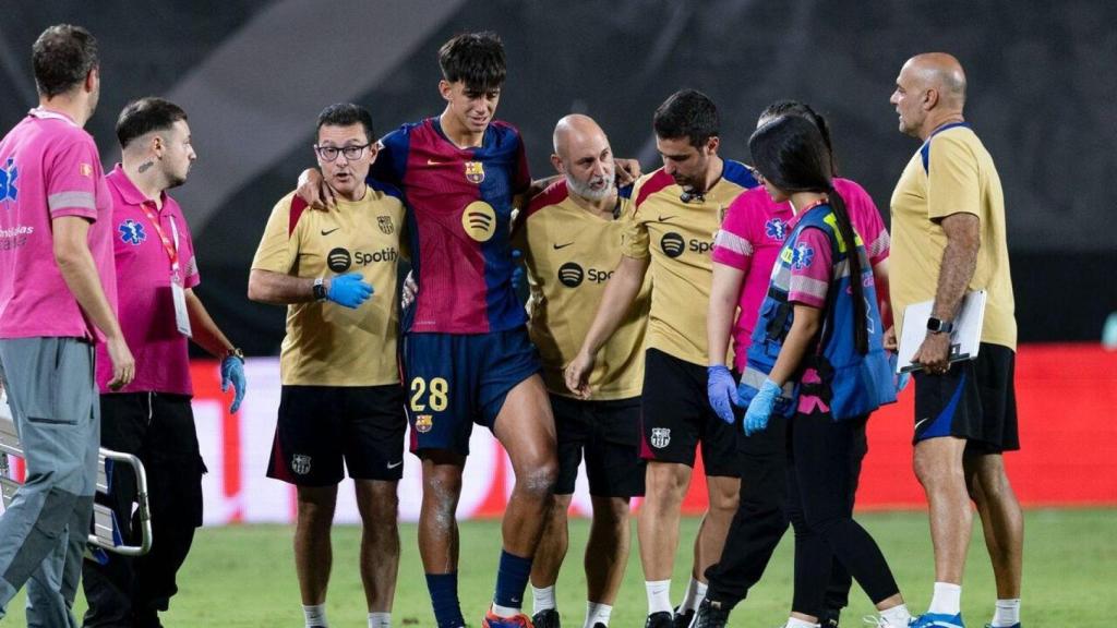 Marc Bernal se'n va lesionat del Rayo-Barça