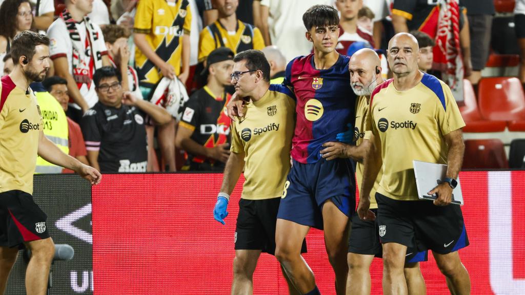 Marc Bernal es retira lesionat del Rayo-Barça