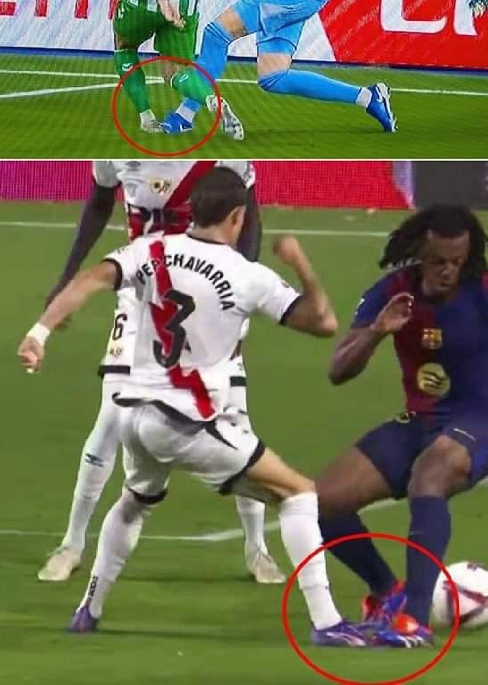 El pisotón de Koundé a Pep Chavarría se sancionó, pero no el de Courtois a Ruibal en el Madrid-Betis