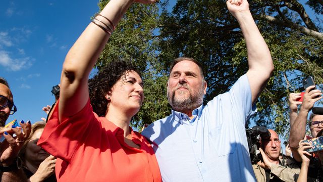 Imagen de archivo de Oriol Junqueras y Marta Rovira
